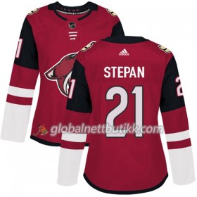 Arizona Coyotes Hockeydrakt Derek Stepan 21 2017-2018 Rød Adidas Authentic - Dame